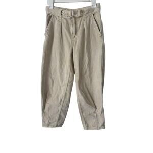 Free People Paloma Slouchy Jeans Tan Cream We the Free size 25 Barrell Cotton